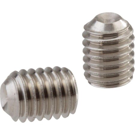 Socket Set Screw, Cup Point, DIN 916, M1.6-0.35 X 3mm, Stainless Steel A2-70, Hex Socket , 100PK